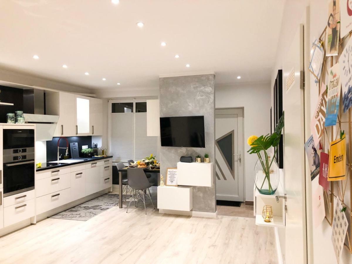 Ferienwohnung Domizil Am Delft Emden Bagian luar foto